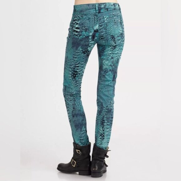 NWT rag & bone/JEAN Peacock‎ Feather Skinny Legging COTTON/ROICA W1503O026 Sz 26 - Picture 2 of 14